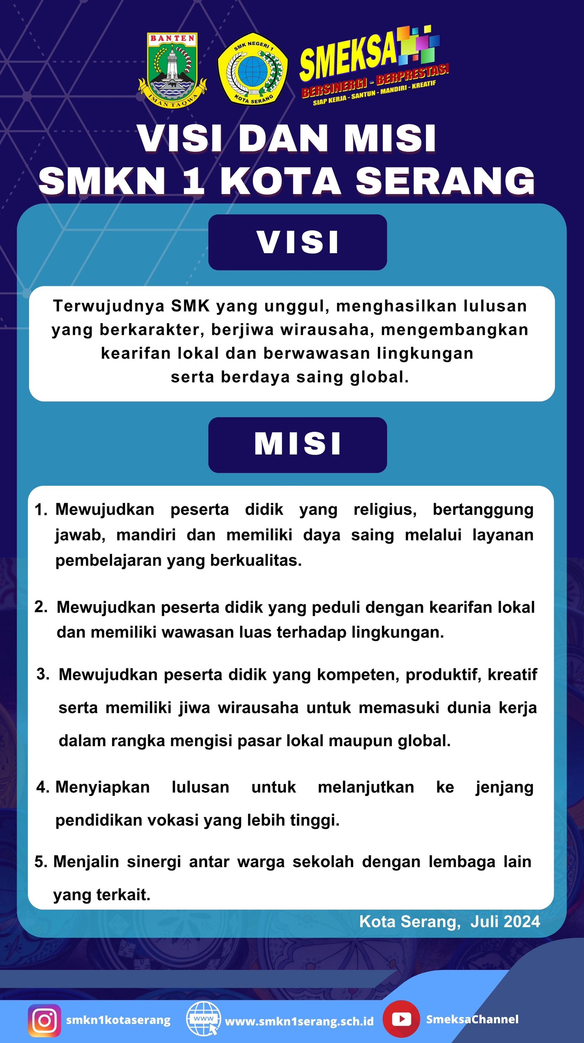 Visi dan Misi SMKN 1 Kota Serang